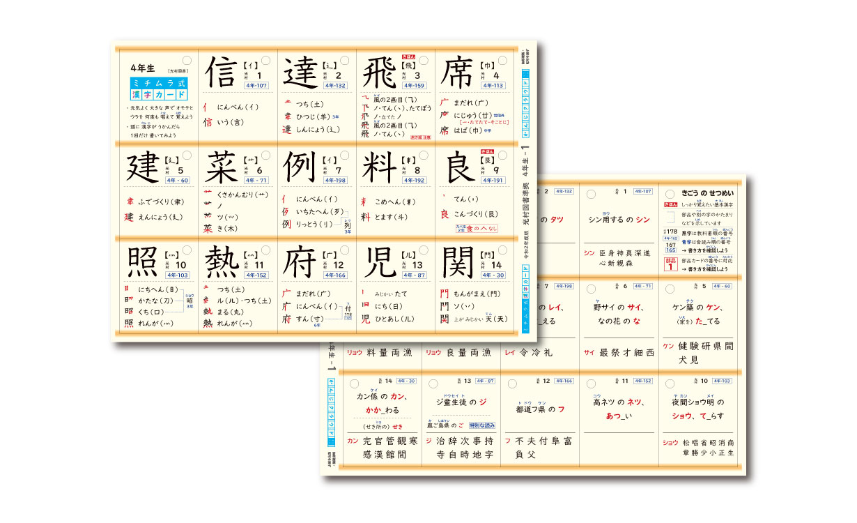 4年生の漢字学習ポイントと漢字カード