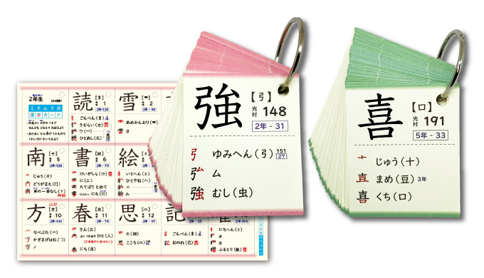 ミチムラ式漢字カード