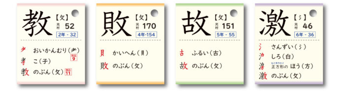 漢字学習効果を上げる 部首カード 漢字を覚えやすくなります 部首の意味も学習もわかり 21激安通販 部首の意味も学習もわかり